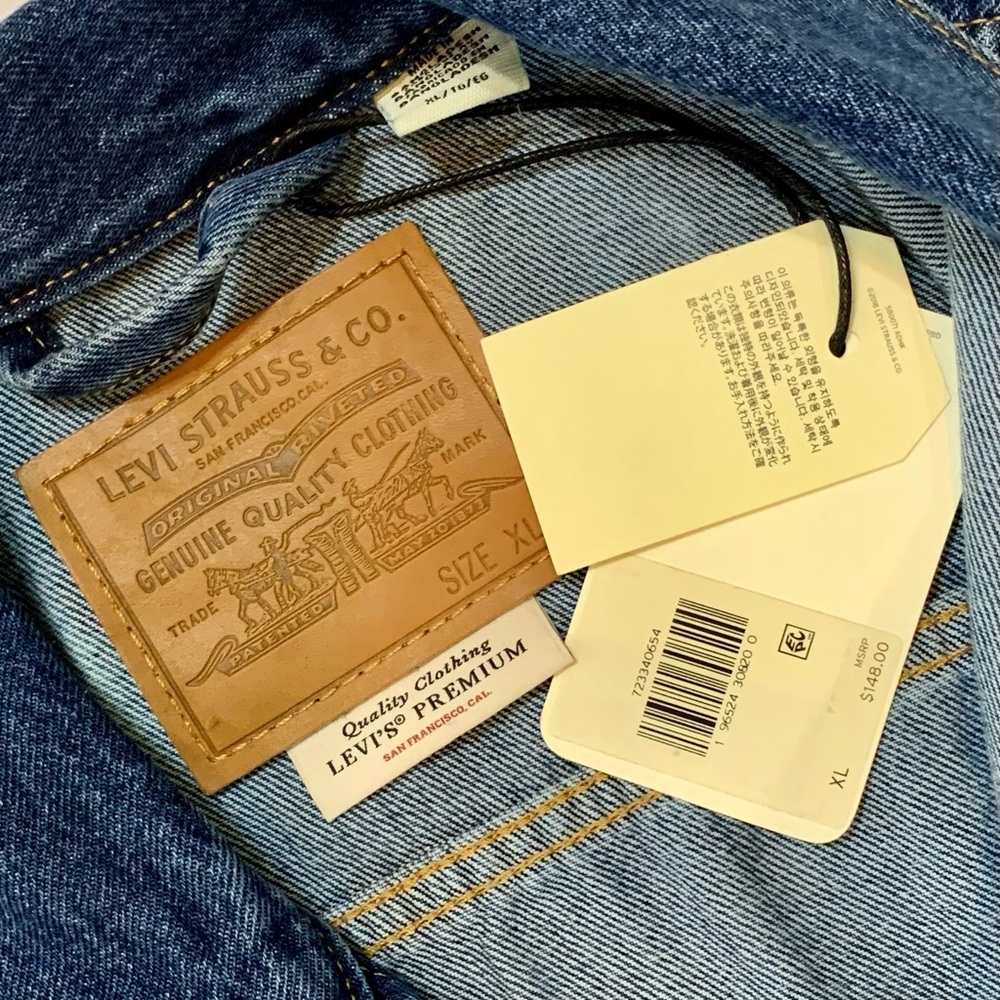Levi's Premium Denim The Trucker Graffiti Jacket-Size XL New - Picture 12 of 12